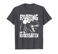 tdlapparel Roaring Kindergarten Dinosaur T Rex Back to School Shirt Boy T-Shirt - TDL-APPAREL