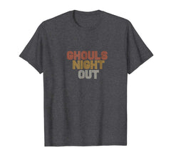 tdlapparel Vintage Retro 70s Halloween T-Shirt Ghouls Night Out Tee T-Shirt - TDL-APPAREL