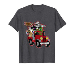 tdlapparel Frankenstein Tshirt Jeep Lovers Gifts Funny Halloween Shirt T-Shirt - TDL-APPAREL