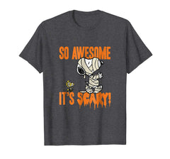 tdlapparel Peanuts Halloween Snoopy Scary Mummy T-Shirt T-Shirt - TDL-APPAREL