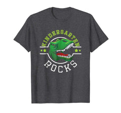 tdlapparel Back to School T Shirt Kindergarten Rocks Funny Dinosaur Tee T-Shirt - TDL-APPAREL