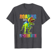 tdlapparel Roaring Pre-Kindergarten Dinosaur T Rex Back to School Shirt T-Shirt - TDL-APPAREL