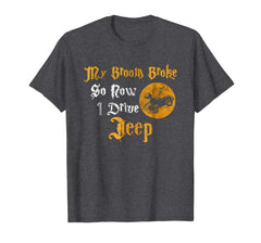 tdlapparel My Broom Broke So Now I Drive A Jeep Funny Halloween shirt T-Shirt - TDL-APPAREL