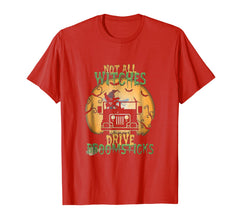 tdlapparel Not All Witches Drive Broomsticks Jeep Halloween TShirt T-Shirt - TDL-APPAREL