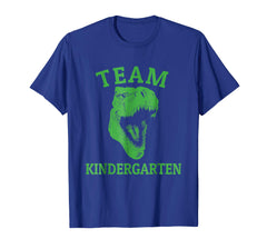 tdlapparel Back to School T Shirt Team Kindergarten Funny Dinosaur Tee T-Shirt - TDL-APPAREL