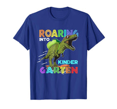tdlapparel Roaring Pre-K Dinosaur T Rex Back to School Shirt Boys Gift T-Shirt - TDL-APPAREL