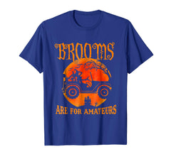 tdlapparel Brooms are for amateurs Funny Halloween Gift Jeep shirt T-Shirt - TDL-APPAREL