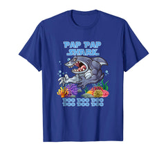 tdlapparel Pap Pap Shark Do T Shirt Funny Halloween Cute Gift Idea T-Shirt - TDL-APPAREL