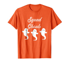 tdlapparel Funny Halloween Squad Ghouls Goals Ghost T-Shirt T-Shirt - TDL-APPAREL
