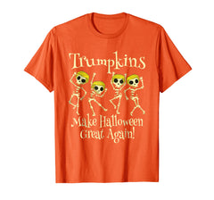 tdlapparel TRUMPKINS Shirt Skeletons Making Halloween Great Again Gift T-Shirt - TDL-APPAREL
