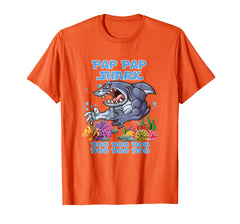 tdlapparel Pap Pap Shark Do T Shirt Funny Halloween Cute Gift Idea T-Shirt - TDL-APPAREL