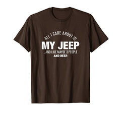 tdlapparel Jeep-Jeep-all i care about is my jeep, 3 p halloween T-shirt T-Shirt - TDL-APPAREL