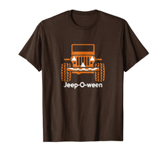tdlapparel Jeep-O-Ween Jeep Halloween Distressed T-shirt T-Shirt - TDL-APPAREL