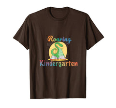 tdlapparel Roaring Kindergarten Dinosaur T Rex Back to School Shirt Boy T-Shirt - TDL-APPAREL