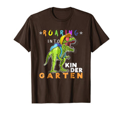 tdlapparel Roaring Kindergarten T Rex Dinosaur Back to School Shirt Boy T-Shirt - TDL-APPAREL