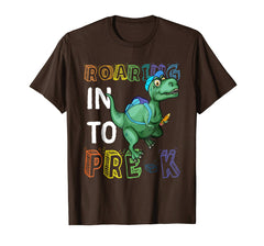 tdlapparel Roaring Pre-k Dinosaur T Rex Back to School Shirt Boy T-Shirt - TDL-APPAREL