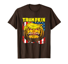 tdlapparel TRUMPKIN Shirt Evil Pumpkin Trump Costume Halloween Gift T-Shirt - TDL-APPAREL