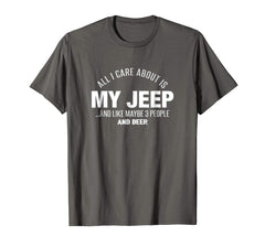 tdlapparel Jeep-Jeep-all i care about is my jeep, 3 p halloween T-shirt T-Shirt - TDL-APPAREL
