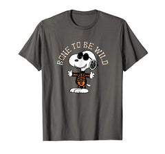 tdlapparel Peanuts Halloween Snoopy Bone To Be Wild T-Shirt T-Shirt - TDL-APPAREL