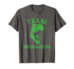 tdlapparel Back to School T Shirt Team Kindergarten Funny Dinosaur Tee T-Shirt - TDL-APPAREL