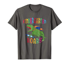 tdlapparel Kindergarten Roars Dinosaur T Shirt 1st Day Of School T-Shirt - TDL-APPAREL