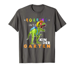 tdlapparel Roaring Kindergarten T Rex Dinosaur Back to School Shirt Boy T-Shirt - TDL-APPAREL