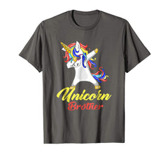 tdlapparel Unicorn Brother Shirt Rainbow Dabbing Unicorn Birthday Gift T-Shirt - TDL-APPAREL