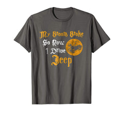 tdlapparel My Broom Broke So Now I Drive A Jeep Funny Halloween shirt T-Shirt - TDL-APPAREL