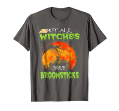 tdlapparel Not All Witches Drive Broomsticks Funny Jeep T-Shirt T-Shirt - TDL-APPAREL