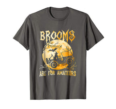 tdlapparel Jeep Halloween Brooms Are For Amateurs t-shirt T-Shirt - TDL-APPAREL