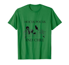 tdlapparel hocus squad pocus and chill halloween shirt T-Shirt - TDL-APPAREL
