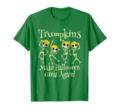 tdlapparel TRUMPKINS Shirt Skeletons Making Halloween Great Again Gift T-Shirt - TDL-APPAREL