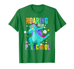 tdlapparel Dabbing Dinosaur Preschool Roaring Back to School Shirt Boys T-Shirt - TDL-APPAREL