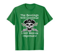 tdlapparel The beatings will continue pirate shirt morale shirt T-Shirt - TDL-APPAREL