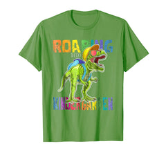 tdlapparel Roaring Kindergarten Dinosaur T Rex Back to School Shirt Boy T-Shirt - TDL-APPAREL