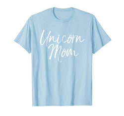 tdlapparel Unicorn Mom Shirt Cute Mother of Unicorn Girls Shirt