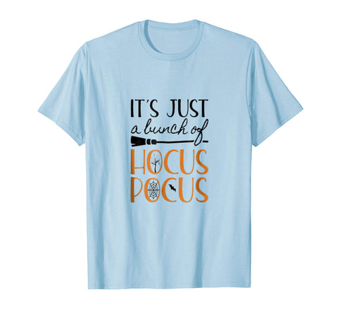 tdlapparel it's just a bunch of hocus pocus t-shirts - happy halloween Short Sleeves Men / Light Blue / S T-Shirt - TDL-APPAREL