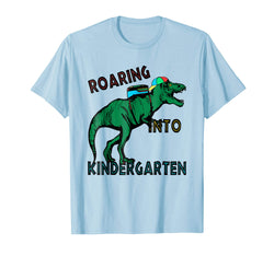 tdlapparel Roaring Kindergarten Dinosaur T Rex Back to School Shirt Boy