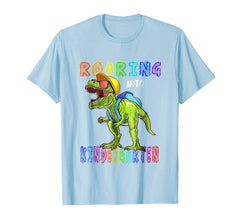 tdlapparel Roaring Kindergarten T Rex Dinosaur Back to School Shirt Boy T-Shirt - TDL-APPAREL
