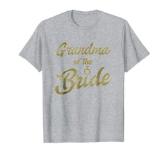 tdlapparel Proud Grandma Of The Bride Wedding Brides Entourage T Shirt T-Shirt - TDL-APPAREL