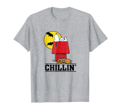 tdlapparel Peanuts Snoopy Chillin' Halloween Style T-Shirt T-Shirt - TDL-APPAREL